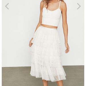 BCBG bridal two piece set